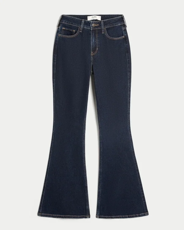 High-Rise Dark Wash Flare Jeans High-Rise Dark Wash Flare Jeans