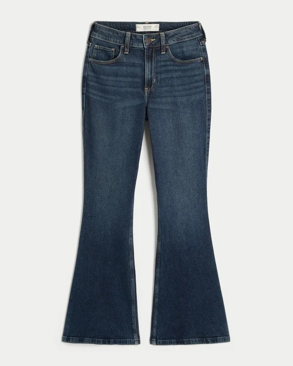 High-Rise Dark Wash Flare Jeans High-Rise Dark Wash Flare Jeans