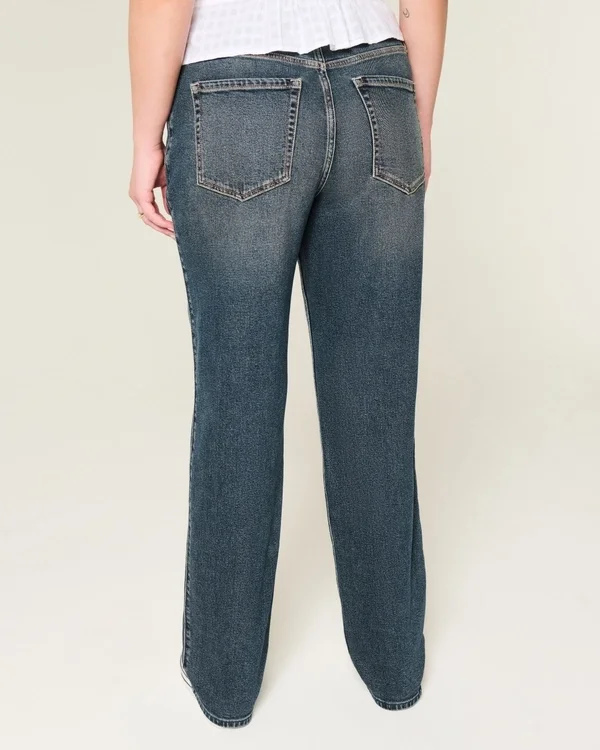 High-Rise Dark Wash Straight Jeans High-Rise Dark Wash Straight Jeans