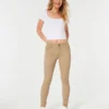 High-Rise Khaki Super Skinny Pants