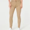 High-Rise Khaki Super Skinny Pants