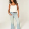 High-Rise Light Wash Star Pocket Flare Jeans High-Rise Light Wash Star Pocket Flare Jeans