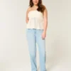 High-Rise Light Wash Straight Jeans High-Rise Light Wash Straight Jeans