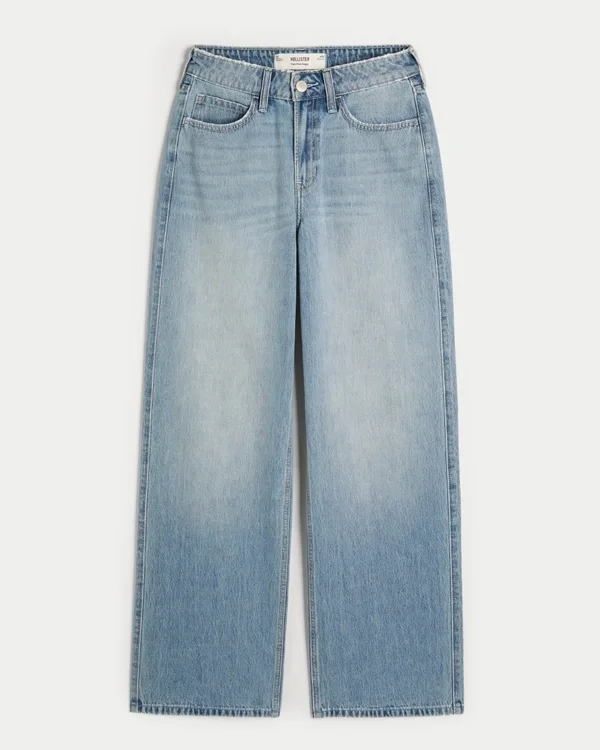 High-Rise Medium Wash Baggy Jeans High-Rise Medium Wash Baggy Jeans