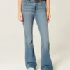 High-Rise Medium Wash Flare Jeans High-Rise Medium Wash Flare Jeans