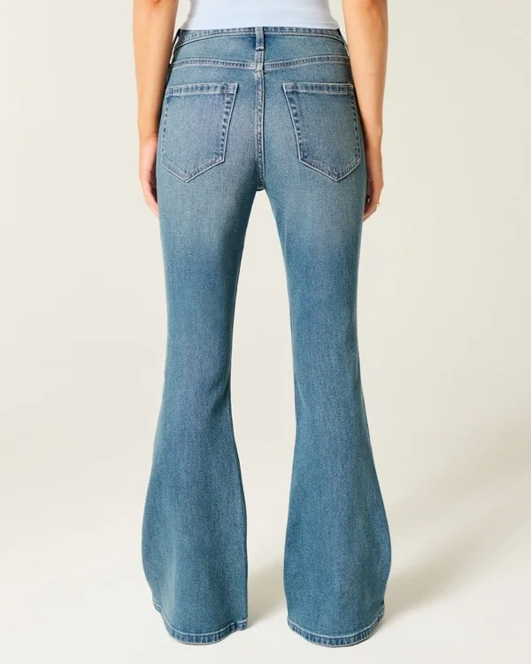 High-Rise Medium Wash Flare Jeans High-Rise Medium Wash Flare Jeans