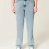 High-Rise Medium Wash Straight Jeans