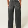 High-Rise Washed Black Baggy Jeans High-Rise Washed Black Baggy Jeans