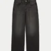 High-Rise Washed Black Baggy Jeans High-Rise Washed Black Baggy Jeans