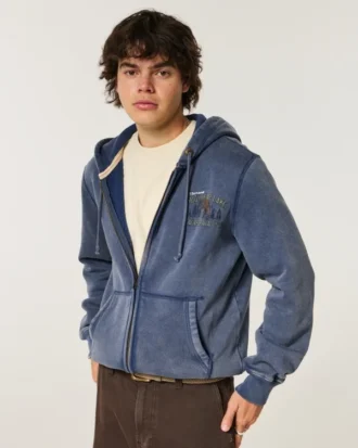 Holiday Vault Release Big Bear Lake Graphic Zip-Up Hoodie