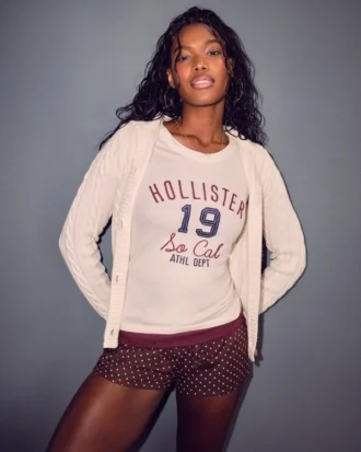 Holiday Vault Release Hooded Cable-Knit Toggle Cardigan