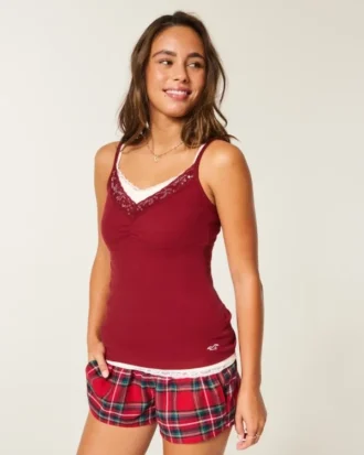 Holiday Vault Release Lace Trim Layering Cami