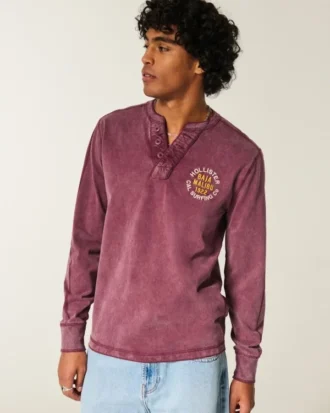 Holiday Vault Release Logo Graphic Henley