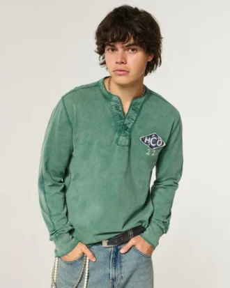 Holiday Vault Release Logo Graphic Henley