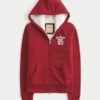 Holiday Vault Release Sherpa-Lined Zip-Up Logo Graphic Hoodie Holiday Vault Release Sherpa-Lined Zip-Up Logo Graphic Hoodie