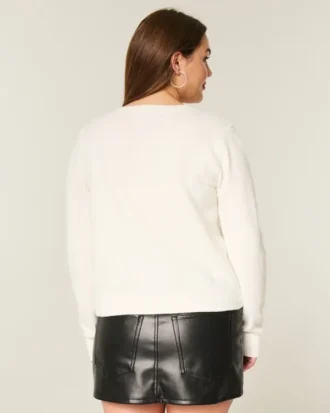 Hollister Comfy Cloud Bow Pocket Cardigan