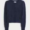 Hollister Comfy Cloud Bow Pocket Cardigan