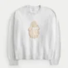 Hollister Comfy Cloud Bunny Graphic Crew Sweater