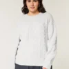 Hollister Comfy Cloud Cable-Knit Crew Sweater