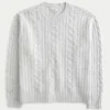 Hollister Comfy Cloud Cable-Knit Crew Sweater