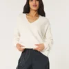 Hollister Comfy Cloud Oversized V-Neck Sweater