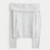 Hollister Comfy Cloud Stitchy Off-the-Shoulder Sweater