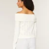 Hollister Comfy Cloud Stitchy Off-the-Shoulder Sweater