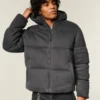 Hollister Feel Good Fleece Puffer Jacket Hollister Feel Good Fleece Puffer Jacket