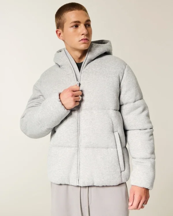 Hollister Feel Good Fleece Puffer Jacket Hollister Feel Good Fleece Puffer Jacket