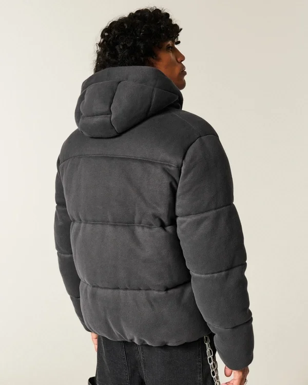 Hollister Feel Good Fleece Puffer Jacket Hollister Feel Good Fleece Puffer Jacket