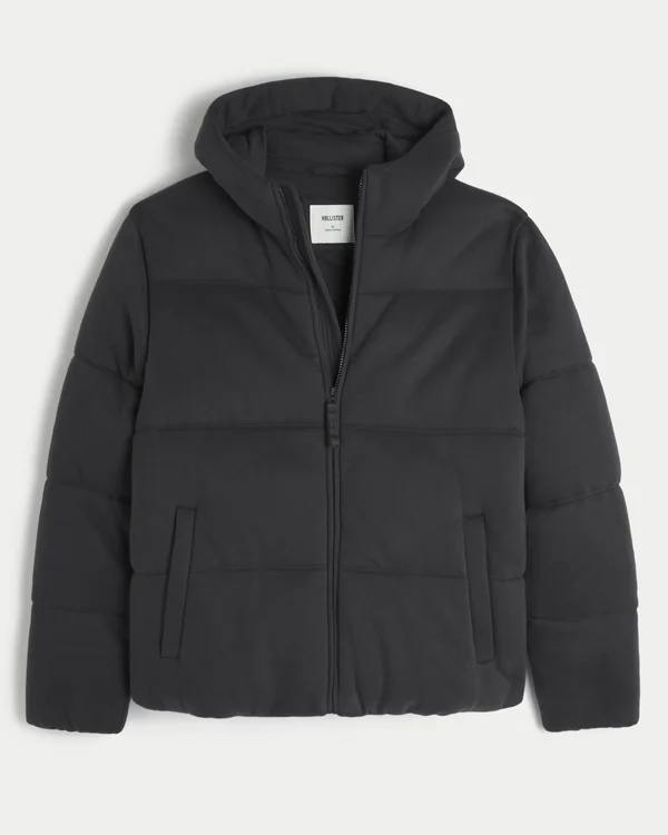 Hollister Feel Good Fleece Puffer Jacket Hollister Feel Good Fleece Puffer Jacket