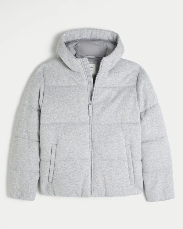 Hollister Feel Good Fleece Puffer Jacket Hollister Feel Good Fleece Puffer Jacket