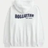 Hollister Feel Good Oversized Logo Graphic Hoodie Hollister Feel Good Oversized Logo Graphic Hoodie