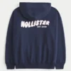 Hollister Feel Good Oversized Logo Graphic Hoodie Hollister Feel Good Oversized Logo Graphic Hoodie