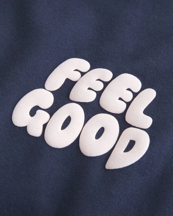 Hollister Feel Good Oversized Logo Graphic Hoodie Hollister Feel Good Oversized Logo Graphic Hoodie