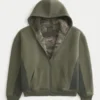 Hollister x Crocs Sherpa-Lined Zip-Up Hoodie