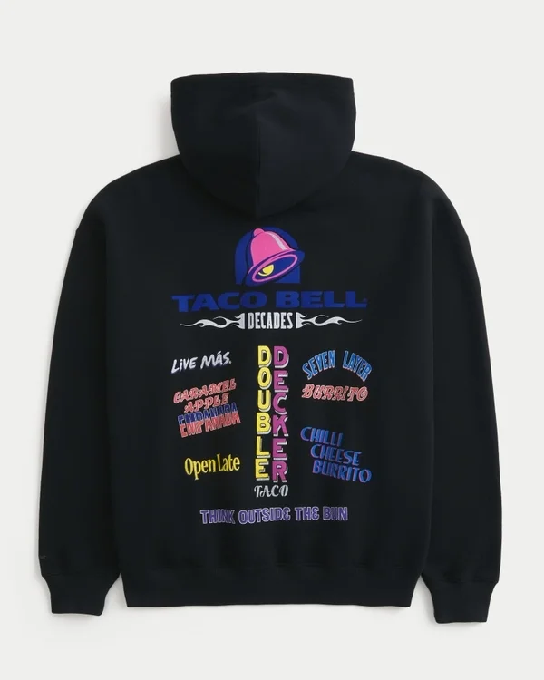 Hollister x Taco Bell Boxy Graphic Hoodie Hollister x Taco Bell Boxy Graphic Hoodie