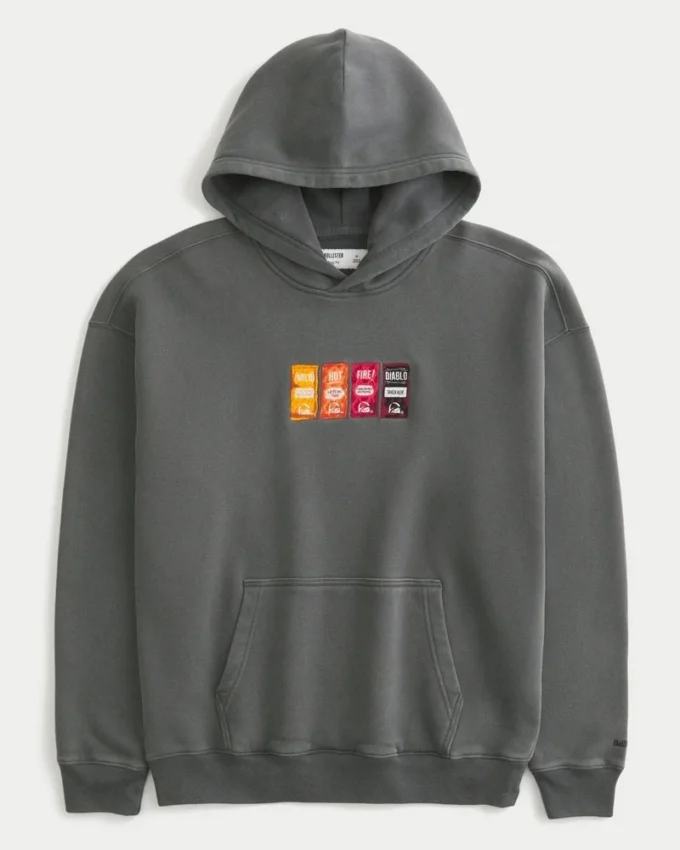 Hollister x Taco Bell Boxy Graphic Hoodie Hollister x Taco Bell Boxy Graphic Hoodie