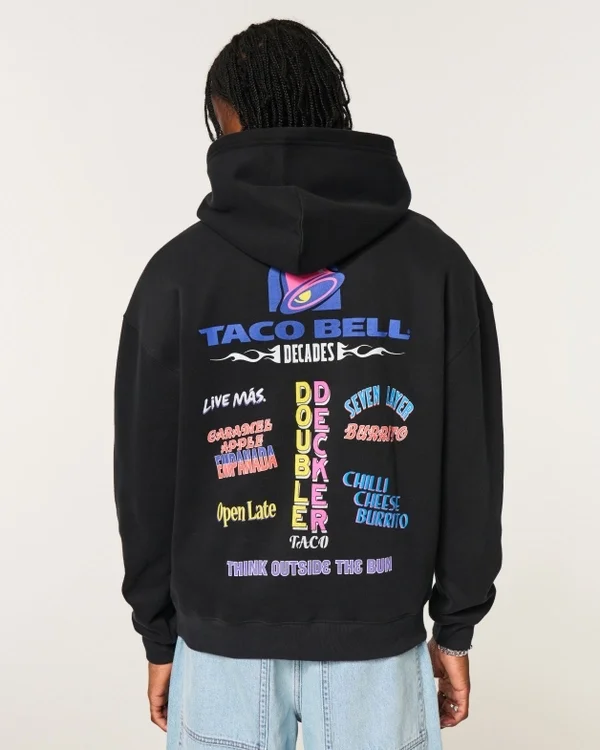 Hollister x Taco Bell Boxy Graphic Hoodie Hollister x Taco Bell Boxy Graphic Hoodie