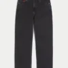 Hollister x Taco Bell Washed Black Embroidered Graphic Baggy Jeans Hollister x Taco Bell Washed Black Embroidered Graphic Baggy Jeans