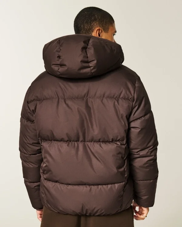 Hooded Faux Fur-Lined Puffer Jacket Hooded Faux Fur-Lined Puffer Jacket