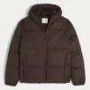 Hooded Faux Fur-Lined Puffer Jacket Hooded Faux Fur-Lined Puffer Jacket