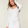 Hooded Long-Sleeve Fleece Dress Hooded Long-Sleeve Fleece Dress