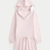 Hooded Long-Sleeve Fleece Dress Hooded Long-Sleeve Fleece Dress