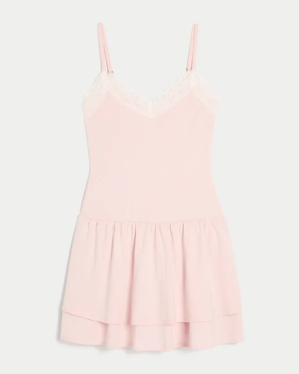 Knit Tiered Mini Dress Knit Tiered Mini Dress