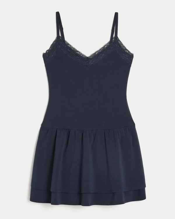 Knit Tiered Mini Dress Knit Tiered Mini Dress