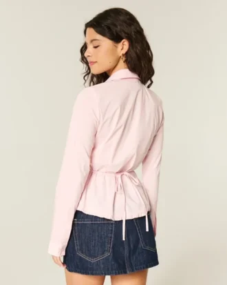 Lace Inset Button-Through Shirt