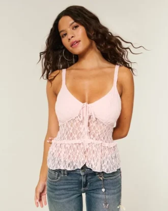 Lace Ruffle Top