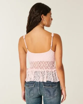 Lace Ruffle Top