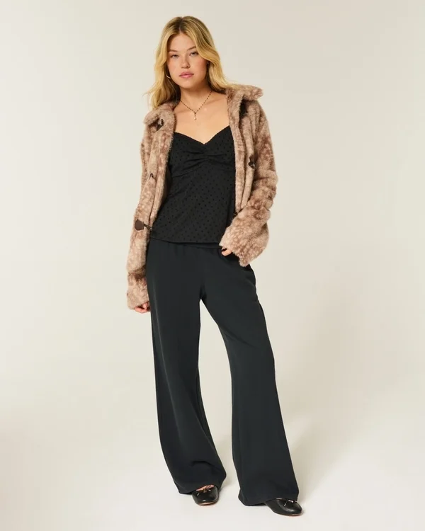 Lace Trim Chiffon Tank Lace Trim Chiffon Tank